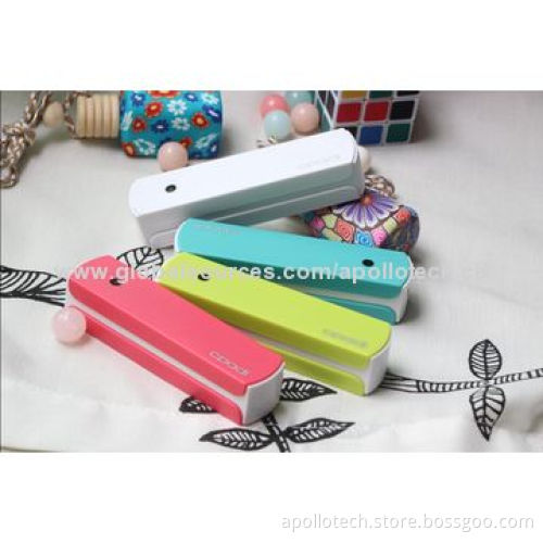 Portable Chargers/Power Banks, 2,600mAh, Samsung/LG Original Battery Cell, 5V/1A Output and Input